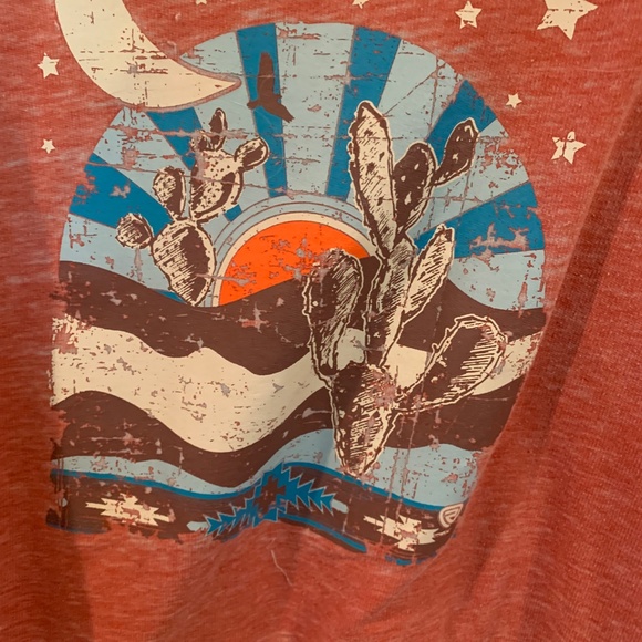 Women's Rock & Roll Cowgirl Graphic Cropped Sweatshirt Size L - Picture 2 of 5